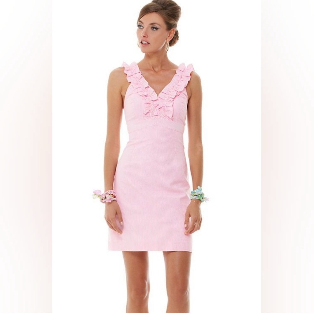 Lilly Pulitzer Phoebe Pink Seersucker Dress